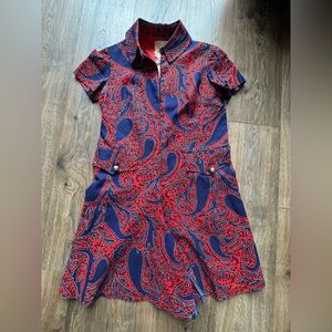 VTG 1960s Pierre Cardin Red and Blue Onesie/ Romper